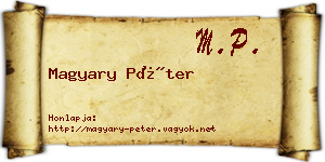 Magyary Péter névjegykártya
