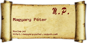 Magyary Péter névjegykártya